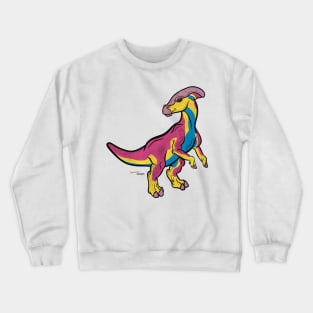 .Pansexusaurolophus/Parasaurolophus - Pansexual Pride Crewneck Sweatshirt